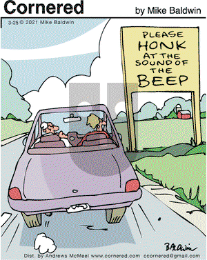 Cornered on Thursday March 25, 2021 Comic Strip