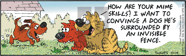 Frank and Ernest on Monday October 14, 2013 Comic Strip