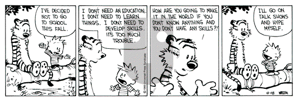 Calvin and Hobbes on Friday August 18, 1989 Comic Strip