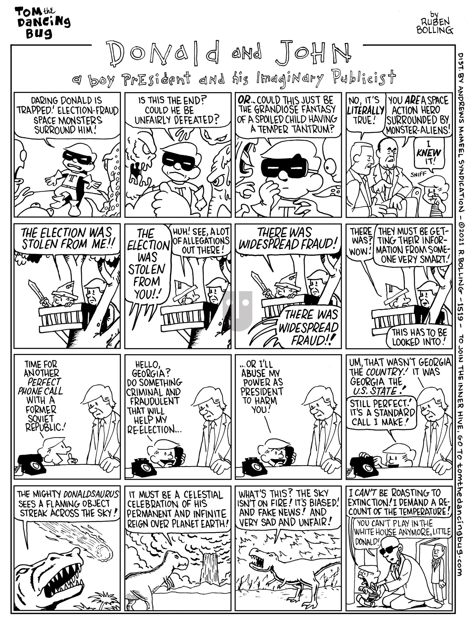 Tom the Dancing Bug - Monday January 4, 2021 Comic Strip