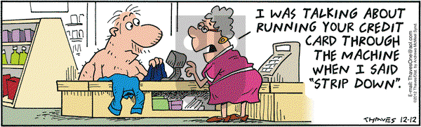 Frank and Ernest on Tuesday December 12, 2017 Comic Strip