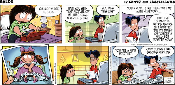 Baldo on Sunday February 13, 2011 Comic Strip