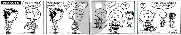 Peanuts on Saturday July 21, 1951 Comic Strip