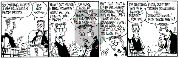 Monty on Monday October 27, 2003 Comic Strip