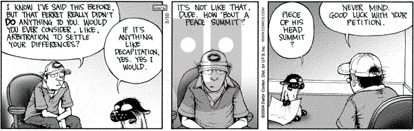 Get Fuzzy on Wednesday March 10, 2004 Comic Strip