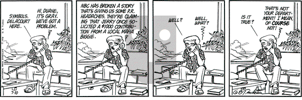 Doonesbury on Tuesday July 10, 1979 Comic Strip