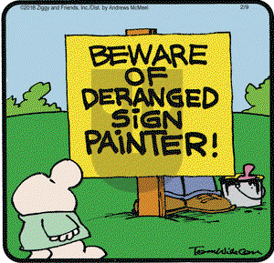 Ziggy on Friday February 9, 2018 Comic Strip