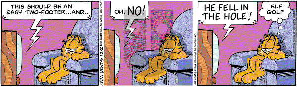 Garfield on Tuesday December 2, 2008 Comic Strip
