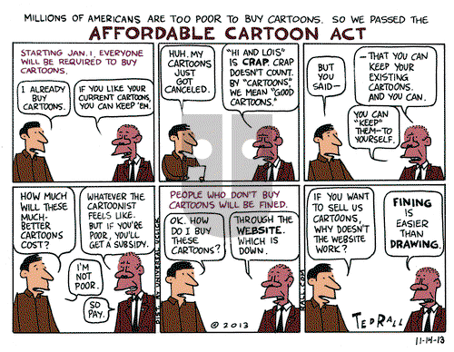 Ted Rall on Thursday November 14, 2013 Comic Strip