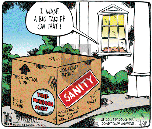 Tom Toles on Monday April 9, 2018 Comic Strip