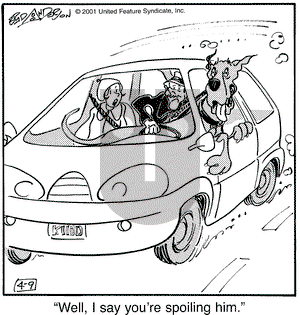 Marmaduke on Monday April 9, 2001 Comic Strip