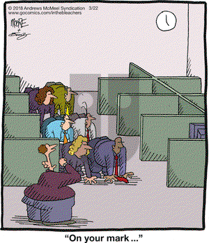 In the Bleachers on Thursday March 22, 2018 Comic Strip