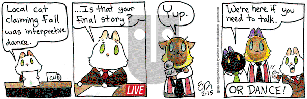 Breaking Cat News on Saturday February 15, 2025 Comic Strip
