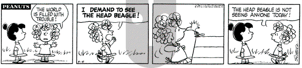 Peanuts on Wednesday March 4, 1970 Comic Strip