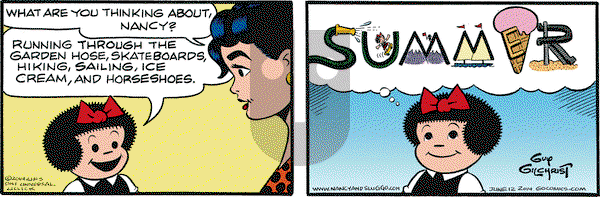 Nancy on Thursday June 12, 2014 Comic Strip