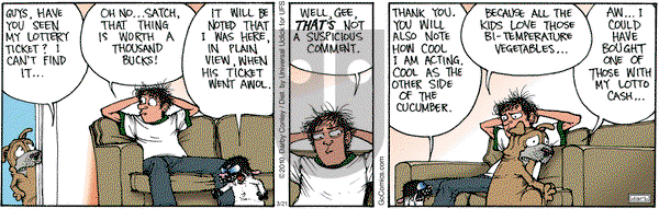 Get Fuzzy on Wednesday March 21, 2012 Comic Strip