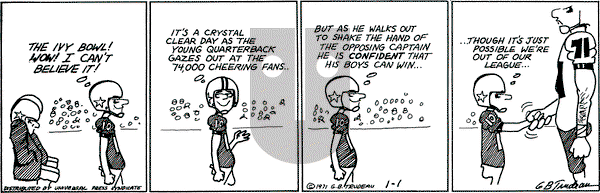 Doonesbury on Friday January 1, 1971 Comic Strip