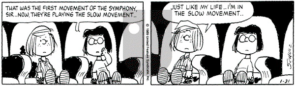 Peanuts on Tuesday January 31, 1989 Comic Strip