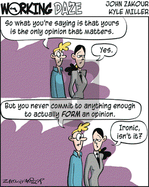 Working Daze on Wednesday February 25, 2004 Comic Strip