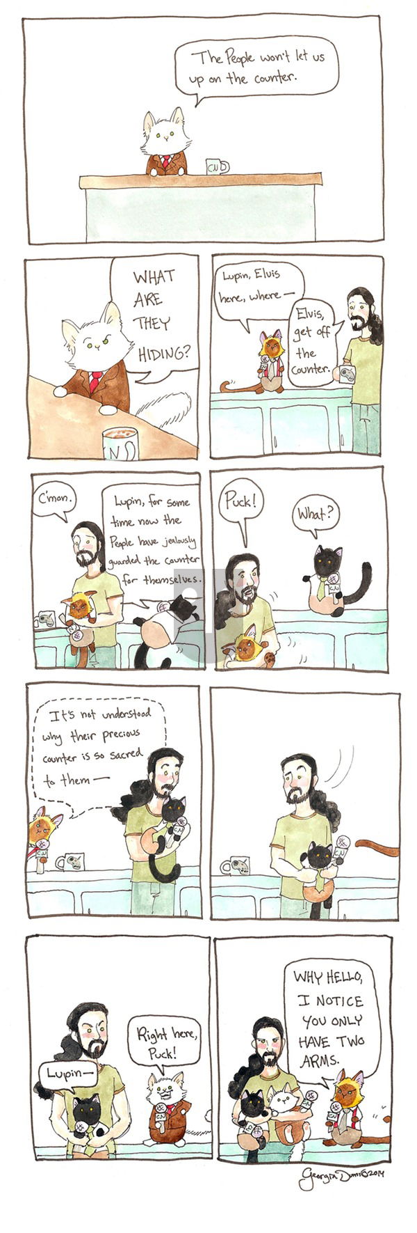 Breaking Cat News on Sunday October 16, 2016 Comic Strip