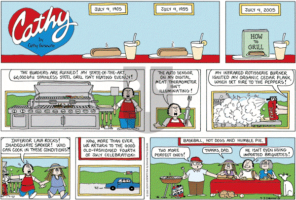 Cathy Classics - Sunday July 3, 2005 Comic Strip