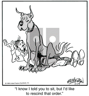 Marmaduke on Wednesday November 17, 1999 Comic Strip