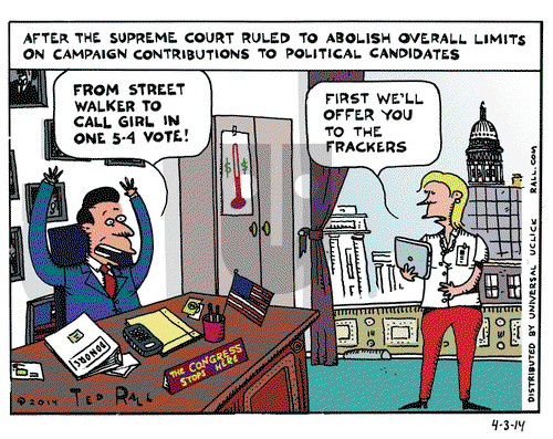 Ted Rall on Thursday April 3, 2014 Comic Strip