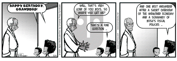 The Boondocks on Friday May 4, 2001 Comic Strip