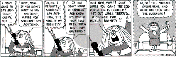 Cathy Classics - Saturday September 23, 1995 Comic Strip