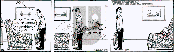 Fred Basset - Tuesday November 27, 2001 Comic Strip
