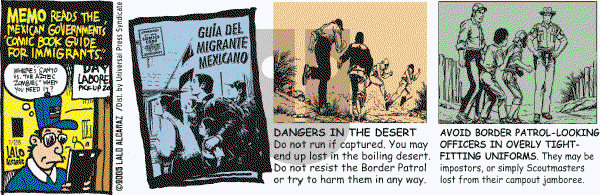 La Cucaracha on Friday January 28, 2005 Comic Strip