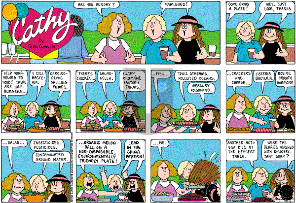 Cathy Classics - Sunday August 22, 1999 Comic Strip