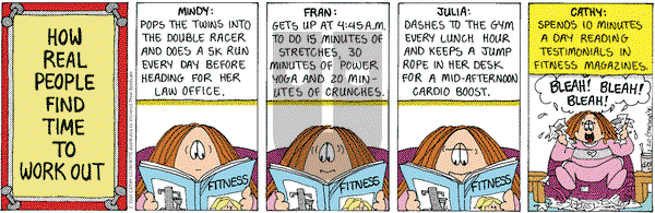 Cathy Classics on Thursday May 31, 2001 Comic Strip