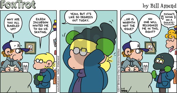 FoxTrot on Sunday February 5, 2017 Comic Strip