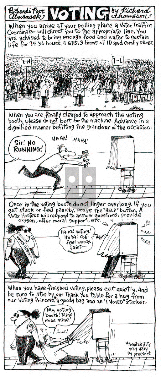 Richard's Poor Almanac on Thursday October 8, 2015 Comic Strip