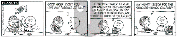 Peanuts - Saturday May 6, 1961 Comic Strip
