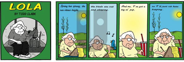Lola on Sunday April 2, 2017 Comic Strip