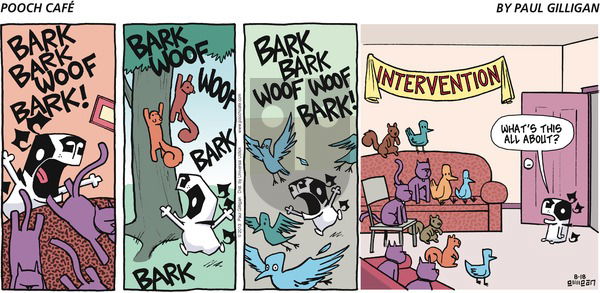 Pooch Cafe on Sunday August 18, 2013 Comic Strip