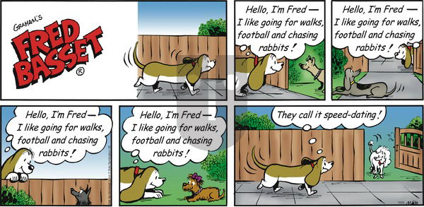 Fred Basset on Sunday October 23, 2016 Comic Strip