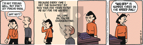 Pooch Cafe on Tuesday April 7, 2015 Comic Strip