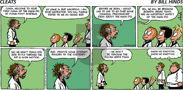 Cleats - Sunday April 4, 2004 Comic Strip