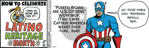 La Cucaracha on Friday October 13, 2017 Comic Strip
