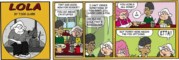 Lola on Sunday January 29, 2017 Comic Strip
