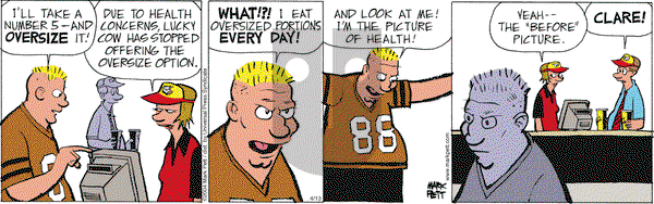 Lucky Cow on Tuesday April 15, 2025 Comic Strip