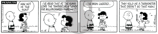 Peanuts on Monday April 15, 1963 Comic Strip
