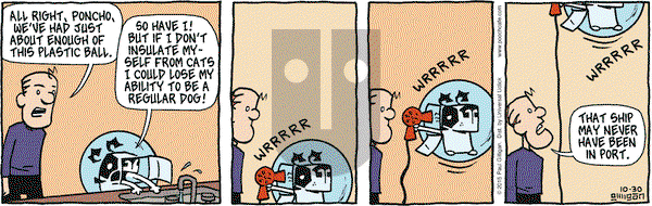 Pooch Cafe on Friday October 30, 2015 Comic Strip