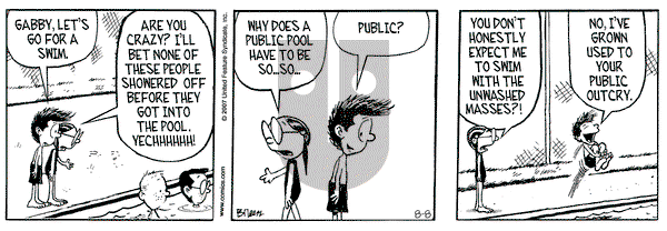 Grand Avenue on Wednesday August 8, 2007 Comic Strip