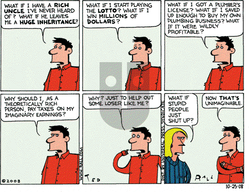 Ted Rall on Saturday October 25, 2008 Comic Strip