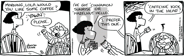 Lola on Thursday October 25, 2001 Comic Strip