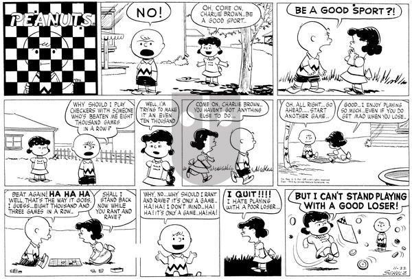 Peanuts on Sunday November 22, 1953 Comic Strip